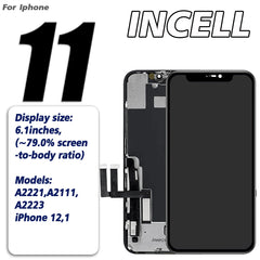 Incell لشاشة LCD لهاتف iPhone 11 Pro MAX، مجموعة محول رقمي لشاشة اللمس، قطع غيار لشاشة LCD لهاتف iPhone 11 11pro