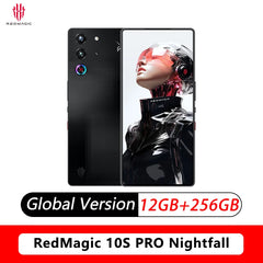 النسخة العالمية Redmagic 10S Pro NX789J Snapdragon 8 Elite الإصدار الرائد 6.853 بوصة Q9 + 144 هرتز AMOLED 50 × 2 + 2 + 16 ميجابكسل 7050 مللي أمبير 80 واط NFC