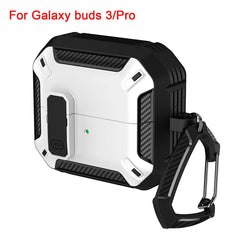 غطاء قفل أمان لهاتف Samsung Galaxy Buds 3 Pro Buds3 Buzz 3 Pro Case مقاوم للصدمات لهاتف Samsung Buds 3 Pro Sleeve مع خطاف