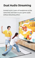Bluetooth Audio Adapter Wireless Headphone Adapter Receiver for PS5/PS4 Game Console PC Headset 2 in 1 USB Bluetooth 5.3 Dongle
