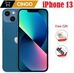هاتف iPhone 13 الأصلي بذاكرة وصول عشوائي (ROM) سعة 128 جيجابايت/256 جيجابايت، مفتوح المصدر، شريحة A15، نظام تشغيل IOS 5G، هاتف ذكي بخاصية التعرف على الوجه، شاشة OLED مقاس 6.1 بوصة، هاتف محمول iPhone 13