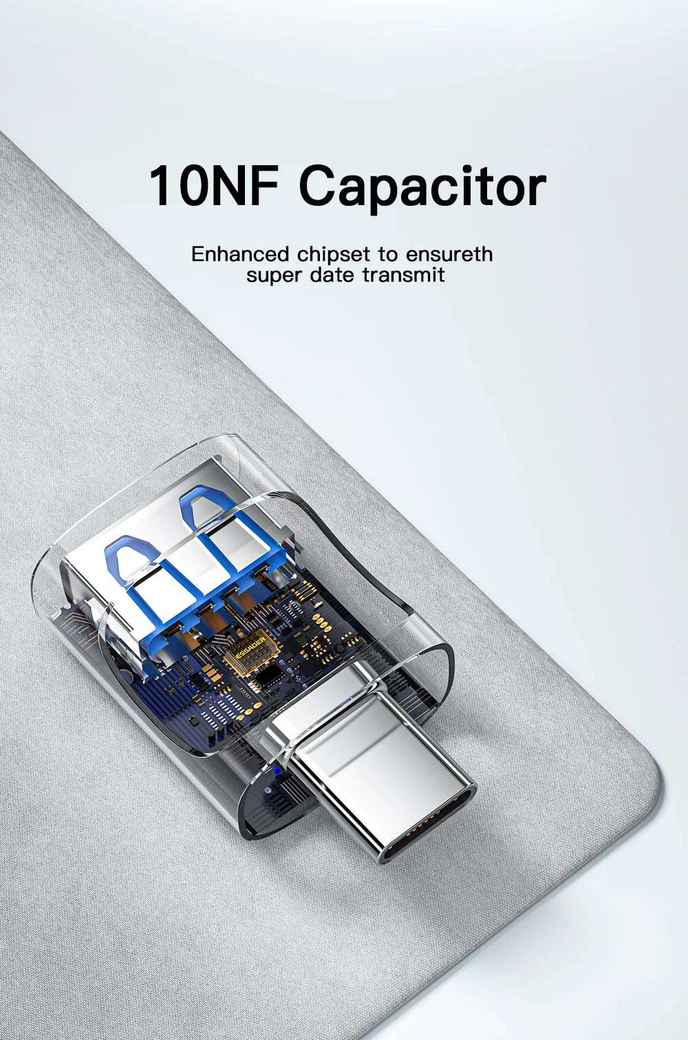 Essager USB 3.0 To Type C OTG Adapter USB A Type C Male To Micro Type C USB A Female Converter For Macbook Laptops Card Reader