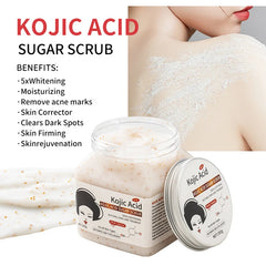 350g Big Bottle Body Skin Scrub Deep Cleansing Face Exfoliating Hydrating Scrub Fruit Scented Mud Exfoliating Gel Body Lotion