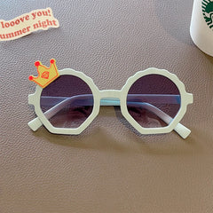 2023 Children Cute Striped Polygon UV400 Sunglasses Baby Girls Outdoor Sun Protection Sunglasses Kids Eye Protection Sun Glasses