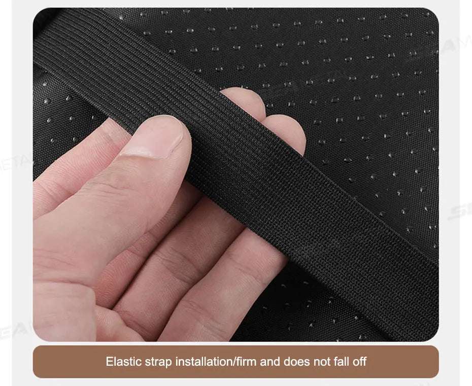 BLALION Leather Car Armrest Box Pad Memory Foam Center Console Arm Rest Protector Cover with Storage Pocket Elbow Rest Cushion