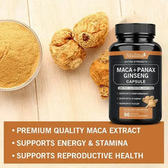 Mulittea Organic Shilajit & Maca Capsules – Energy & Daily Vitality Supplement - Mumzar