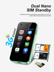 هاتف SERVO KING5000 الذكي المصغر بنظام أندرويد 3G WCDMA 2 SIM في وضع الاستعداد شاشة 2.5 بوصة 2 جيجابايت ذاكرة وصول عشوائي (RAM) هاتف محمول جيب أصلي هدايا للأصدقاء