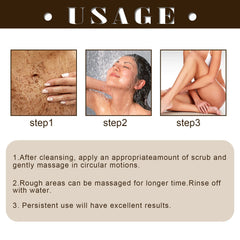 Exfoliating Body Scrub Cream Pores Cleansing Soften Cutin Nourish Moisturize Remove Melanin Rough Dead Skin Remover Shower Scrub