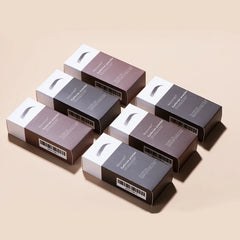 Eyebrow Stamp Stencil Kit 1 Pcs Eye Brow Stamp Shaping Kit Long-Lasting Waterproof Eyebrow Makeup Brow Shape with 10 PCS