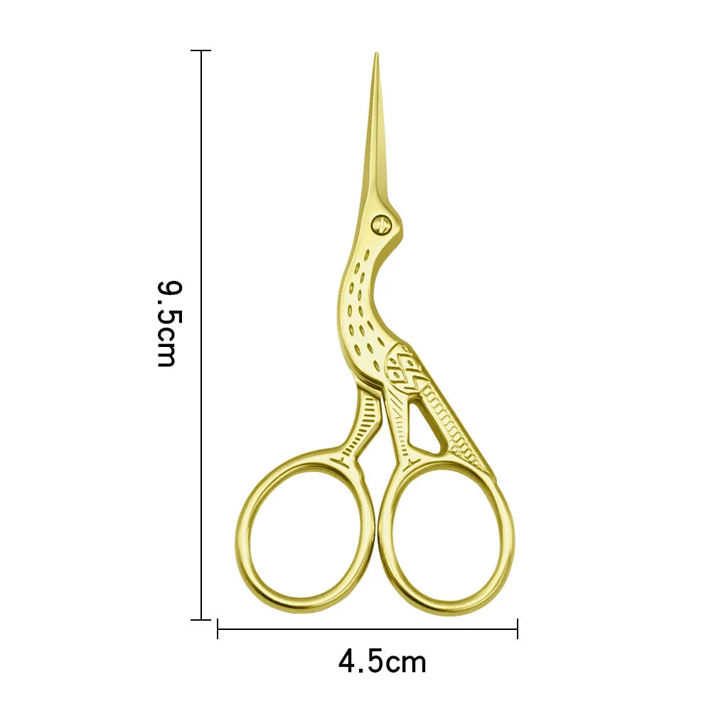 1pc European-style Makeup Scissors 9CM Compact Stainless Steel Small Professional Eyebrow Nose Hair Cut Manicure Nail Tools