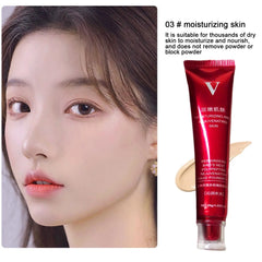 30g Red Upgrade FV Foundation Precious Luxury Waterproof Makeup Base Concealer Oil Control Hydrating Cream High Coverage