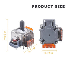 2PCS TMR Effect Joystick Replacement for PS5/PS4 Controller for Xbox Series X/S 3D Analog Stick Sensor Module Repair Accessories