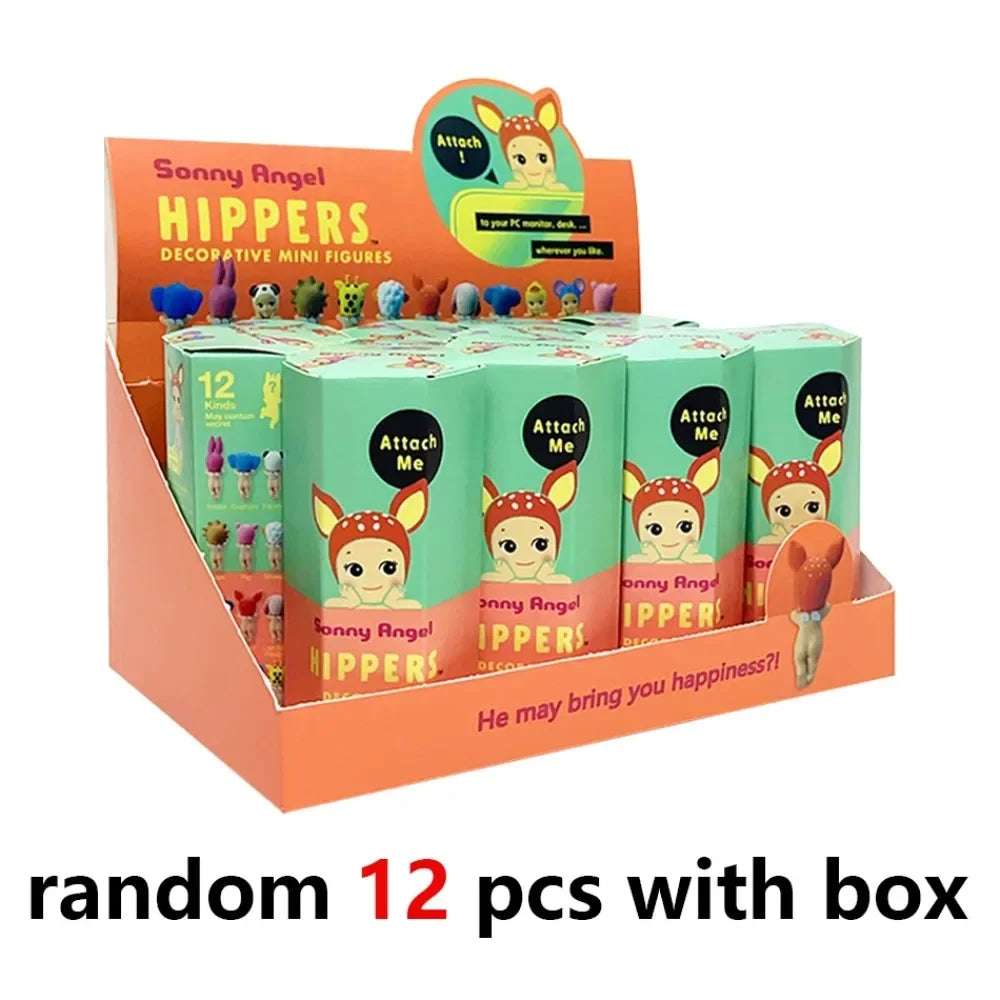 Angel Hippers Animal Blind Box Series Trendy Car Mobile Phone Ornaments Dumplings ChildrenS  Surprise Blind Box Toy Accessories