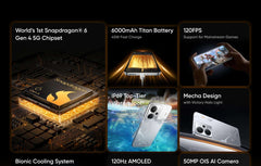 [2025 New] realme 14 5G Smartphone Snapdragon® 6 Gen 4 Chipset 120Hz AMOLED Display 6000mAh Battery 45W Charge NFC Google Play