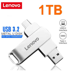 Lenovo Type C USB Flash Drives 2TB Pendrive USB 3.0 Interface Pen Drive OTC Large Capacity 16TB U Disk Memory Stick For Phone PC