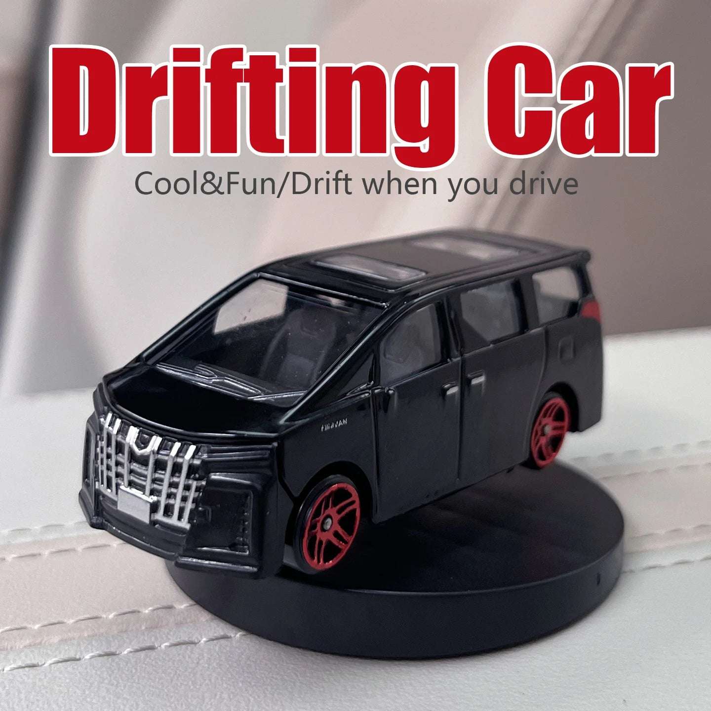 Drifting MPV Van Car Model Dashboard Ornaments Cool Fun Swing Moving Turning Interior Accessories Commercial Vehicle Decor Items
