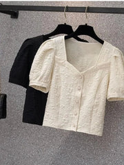 Spring Summer ort Sve Sweet Sle Pure Color Women's irt Slim Fit Chiffon Cardigan irt Fre Sle Small ence