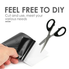 3D Nano Carbon Fiber Car Bumper Door Guard Protection Film 3m Car Door Sill Protector Sticker Black Waterproof Anti Scratch Tape
