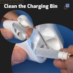 3IN1 Portable Cleaning Pen Headphones Mobile Phone Tablet Dust Dirt Clean Tool For iPhone Xiaomi HUAWEI Samsung Earphone Cleaner