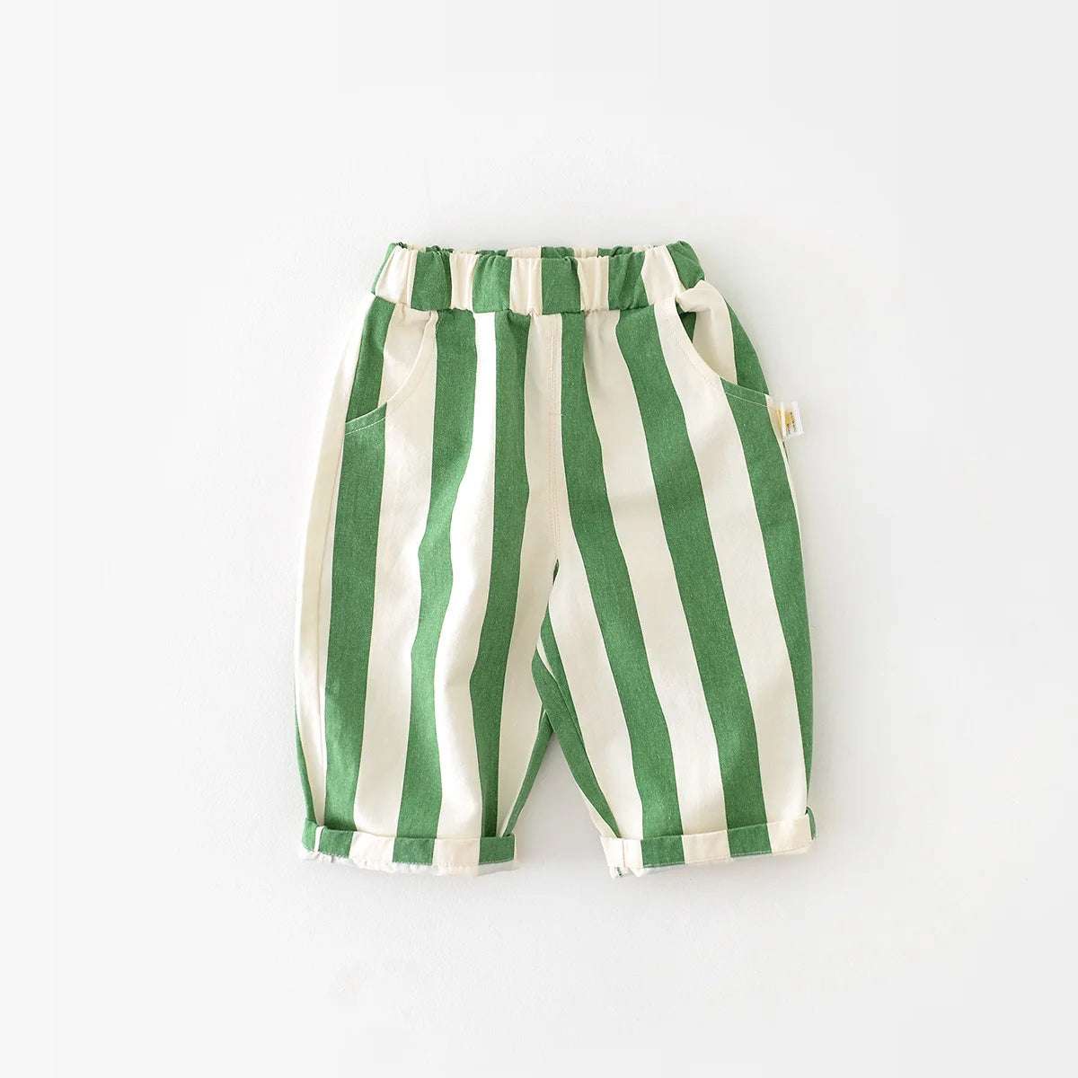 MILANCEL Spring New High Waist Cool Kids Baby Stripe Pants Korean Style Casual Children School Trousers Outwear Clothing