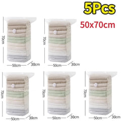 Vacuum Storage Bags No Need Pump Large Plastic Storage Bags for Storing Clothes blankets Compression Empty Bag Travel Accessorie