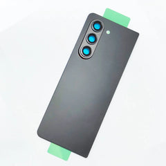 غطاء خلفي زجاجي لغطاء البطارية مع إطار عدسة الكاميرا لهاتف Samsung Galaxy Z Fold 5 F946