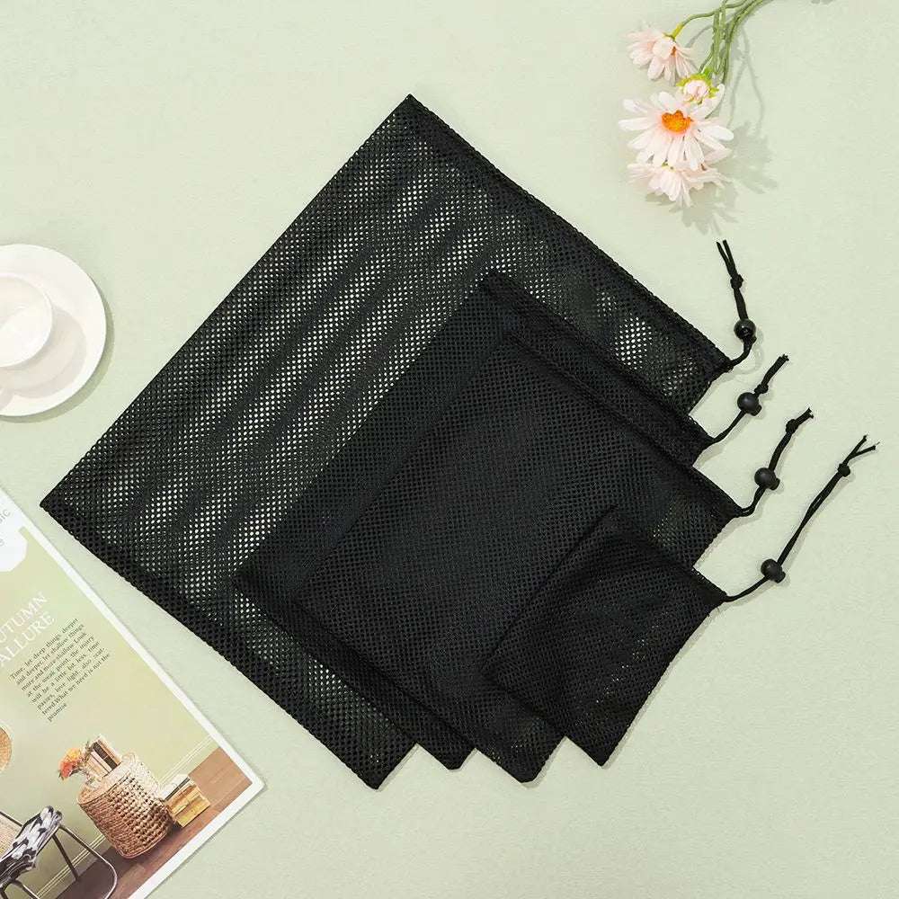 Durable Nylon Mesh Drawstring Bag Multi Purpose Outdoor Travel Stuff Sack Storage Bag Camping Bottle Pot Pan Carrier Pouch