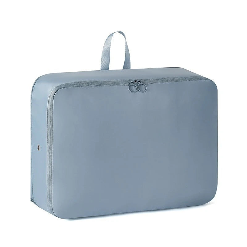Trendy Down Comforter Storage Bag Moisture-proof Clothing Packing Bag Wardrobe Organizer Save Space Compressible Bag
