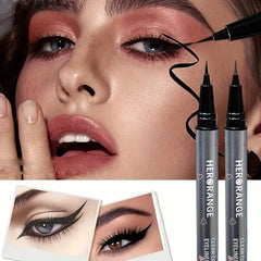 0.01mm ultra-fine precision waterproof liquid eyeliner, black, quick-drying, anti-smudge, anti-sweat, long-lasting eye-slimming