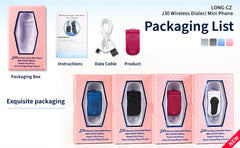 UNIWA J30 2G هاتف محمول صغير قابل للطي ببطاقة واحدة صدفية زر ضغط لاسلكي بلوتوث اتصال صوتي سحري سماعة أذن بدون استخدام اليدين