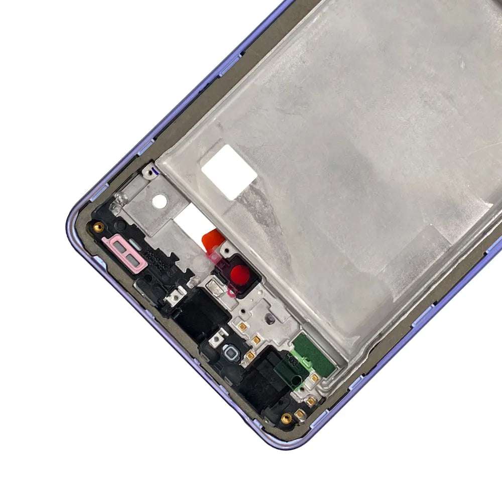 NEW For Samsung A33 A52 A52S A72 A52 5G A54 A73 Front Housing LCD Frame Bezel Plate Replacement Repair Part With Side Button