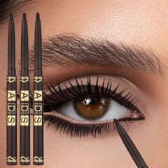3pcs Long-Lasting Waterproof Black Eyeliner Pencils - Smudge & Sweat Proof for Bold Eye Makeup, Perfect Gift