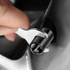 4Pcs Car Styling 3D Metal Wheel Tire Valve Caps Rim Accessories For Toyota RAV4 C-HR Camry Yaris Prius TRD GR Highlander Crown