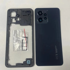 For Redmi Note 12 4G Phone Housing Middle Frame Battery Back Cover Case Panel Lid Rear  Camera Lens SIM Card Tray