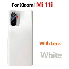 For Xiaomi Mi 11i Mi 11X Pro Battery Back Cover 3D Glass Panel Rear Door Mi11i Glass Housing Case Adhesive With Camera Lens