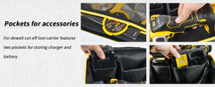 Compatible with DEWALT 20V MAX Cut Off Tool 3 in 1 Brushless (DCS438B), Storage bag case Carrying Holder Organizer (case only)