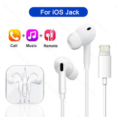 For Apple iPad Laptops Tablet Headphones For iPhone 16 15 14 13 12 11 Pro Max Earphones X XS 7 8 Plus 3.5mm Stereo Wired Earbuds