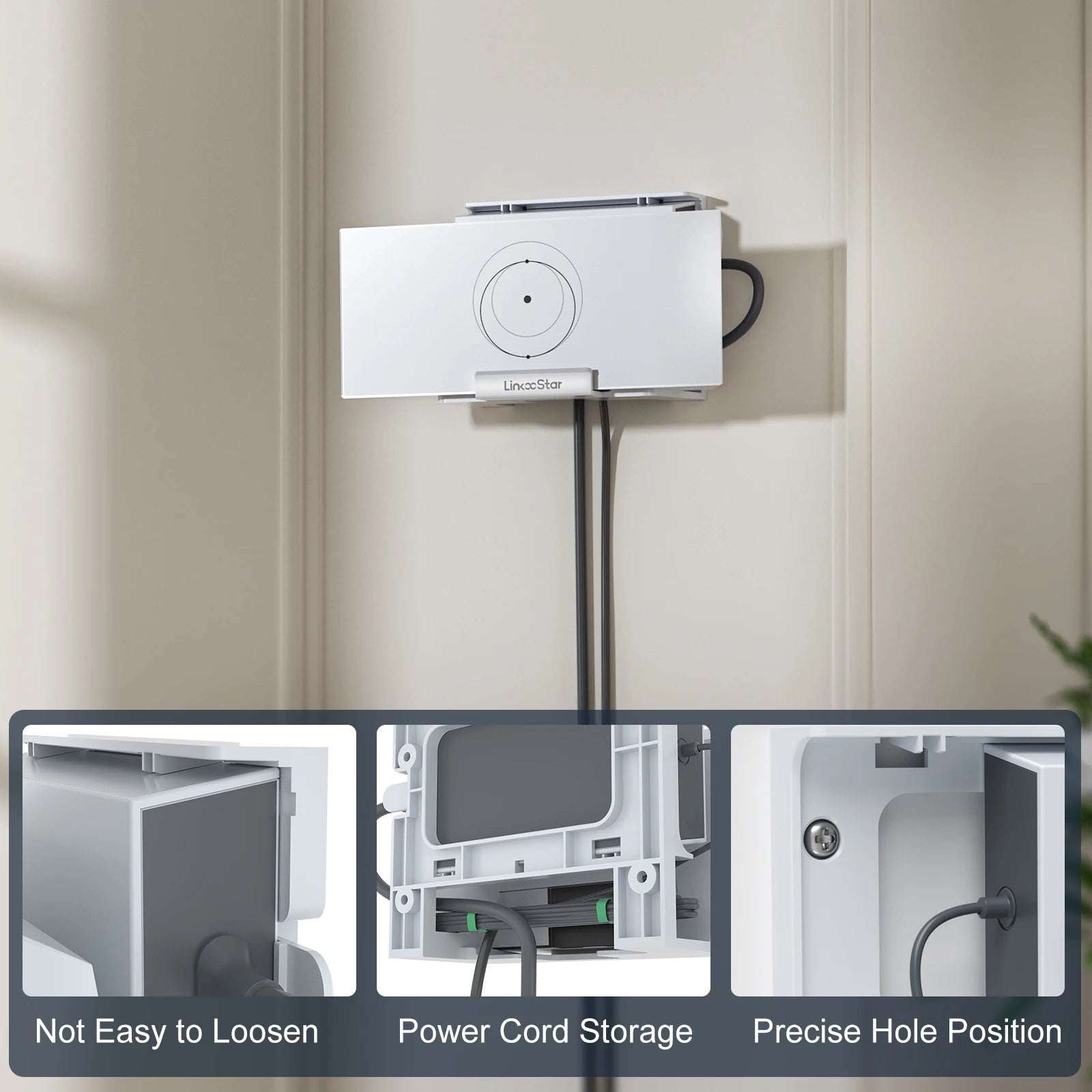 Wall Mounting Bracket Wall&Roof Installation Metal Kit Router Mounting Kit for StarLink Gen3 V4 Router Power Wireless Wifi Rack