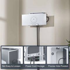 Wall Mounting Bracket Wall&Roof Installation Metal Kit Router Mounting Kit for StarLink Gen3 V4 Router Power Wireless Wifi Rack