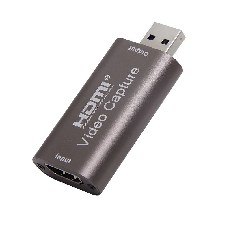 بطاقة التقاط فيديو USB 3.0 بدقة 4K وتردد 60 هرتز، متوافقة مع HDMI، صندوق التقاط فيديو، تسجيل بث مباشر لجهاز PS4 وXBOX والهاتف وكاميرا DVD للألعاب
