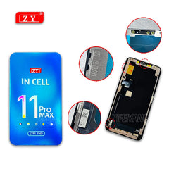 100% A ZY Incell لـ iPhone X XS Max 11 12 Pro Max 12Mini 13 Mini 14Plus مجموعة محول رقمي لشاشة اللمس LCD بديلة