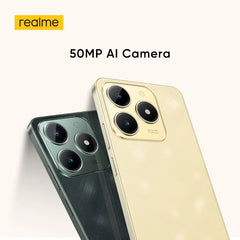 هاتف realme C61 الذكي بطارية 5000 مللي أمبير/ساعة شحن فائق السرعة 15 وات كاميرا 50 ميجابكسل AI شاشة 90 هرتز محرك AI IP54 256 جيجابايت NFC