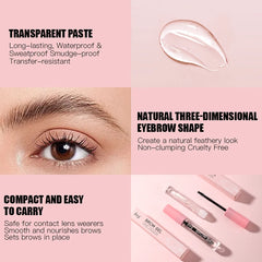 1pc Waterproof Eyebrow Styling Cream Long Lasting Quick-drying Natural Wild Eyebrow Styling Soap Brow Makeup