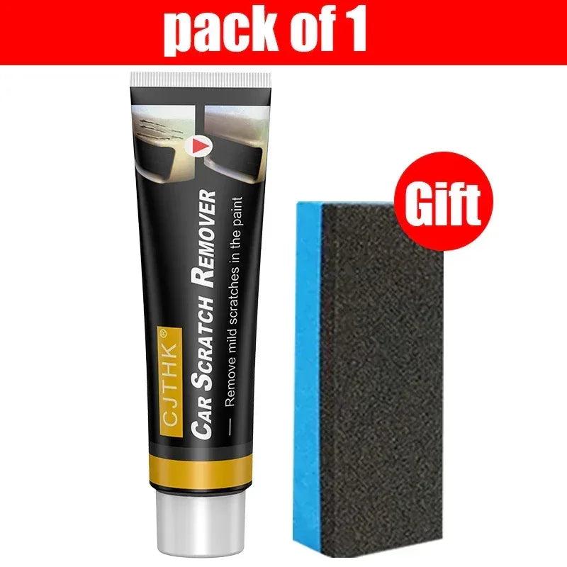 Car scratch remover tube pack with polishing sponge, pack of 1
