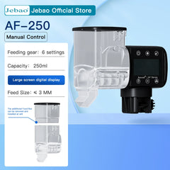 وحدة تغذية أسماك Jebao Jecod الجديدة لحوض السمك مزودة بمغذي ذكي أوتوماتيكي وتوقيت رقمي وواي فاي وجهاز تحكم عن بعد لاسلكي لتغذية الأسماك
