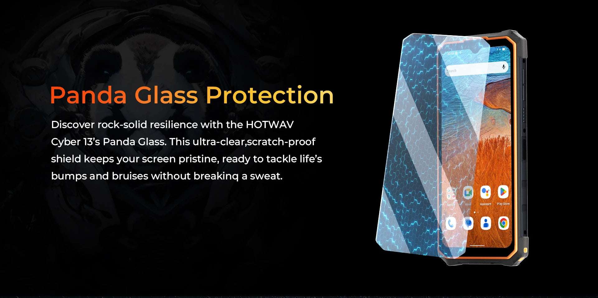 [World Premiere] HOTWAV Cyber 13 Rugged Phone 150LM Flashlight 8GB 128GB Smartphone 6.6'' HD+ 10800mAh 64MP Android 14 Cellphone