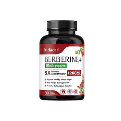 Berberine Supplement 1200 Mg Per Serving - Highly Absorbed, Heart Health, Weight Management, Antioxidant
