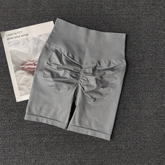 Summer Seamless Yoga Shorts High Waist Workout Shorts Women Sexy Booty Tummy Control Gym Leggings Breathable Running Shorts