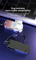 محرك أقراص فلاش USB 3.0 بسعة 512 جيجابايت و1 تيرابايت و2 تيرابايت ومحرك أقراص USB محمول عالي السرعة ومحرك أقراص USB محمول مقاوم للماء وذاكرة فلاش يو ديسك هدايا بسعة 256 جيجابايت