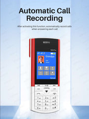 SERVO R25 PRO Originality Mobile Phone Dual SIM 2GGSM TWS Super Sound Blacklist Bluetooth Dial Speed Dial Auto Call Record Torch